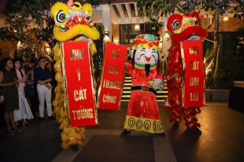 Múa lân tại New Year Gathering 2025